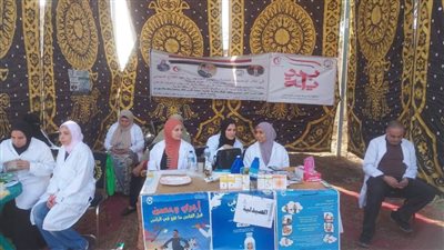  بالصور.. فحص 4 آلاف طائر و982 رأس ماشية في قافلة بيطرية بالغربية