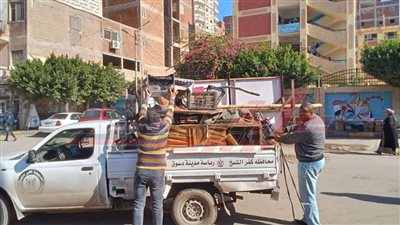 محافظ كفر الشيخ يتابع إزالة الإشغالات بدسوق 