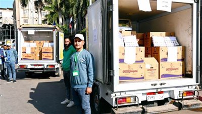 انطلاق قافلة سيارات بيع بيض المائدة بأسعار مخفضة بالبحيرة