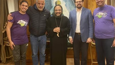 الأنبا بافلي يستقبل ماجد سامي بمقره في الإسكندرية 