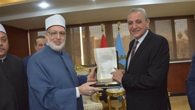  بالصور.. محافظ الغربية يستقبل وكيل الأزهر الشريف لافتتاح معهد قرية «محلة زياد»