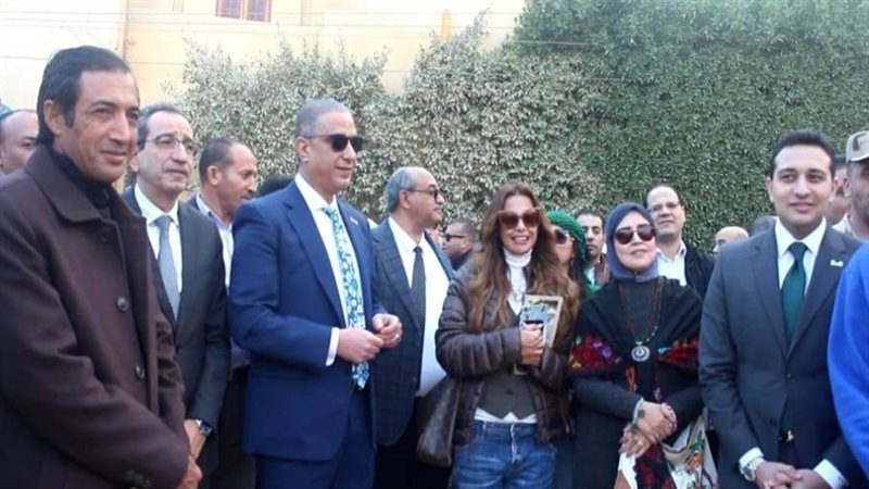 الهام شاهين أثناء