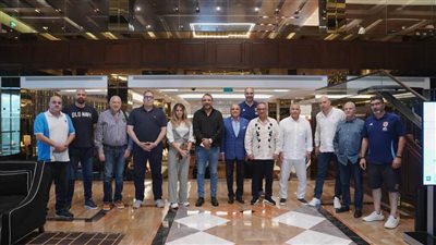 بعثة «رجال سلة الأهلي» تستقبل وفد الاتحاد المصري بالبحرين