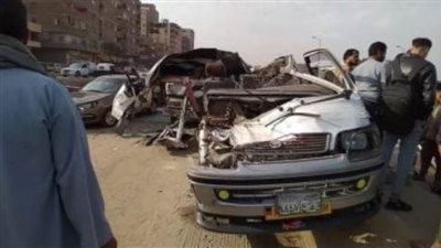 مصرع 3 أشخاص وإصابة رابع في حادث تصادم بالطريق الزراعي بأسوان