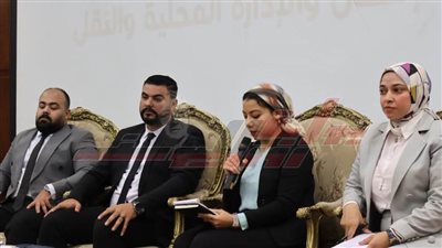 أعضاء نموذج محاكاة شيوخ كفر الشيخ في ختام الملتقى البرلماني