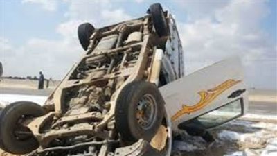 إصابة 16عاملًا فى حادث انقلاب سيارة ربع نقل بأسيوط