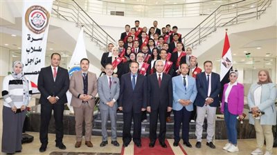  فرحات يجتمع بمجلس اتحاد طلاب جامعة المنيا الأهلية بتشكيله الجديد 