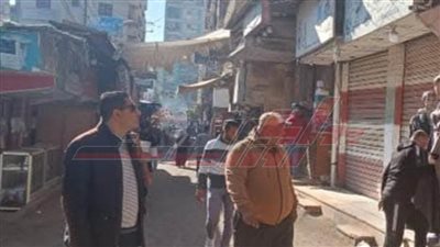 إزالة الإشغالات والتعديات علي الأرصفة والشوارع بسيدي سالم