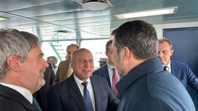 كامل ونظيره الإيطالى يشهدان احتفالية تشغيل خط الرورو 