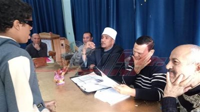 انعقاد لجنة مناظرة الطلاب المتقدمين للالتحاق بنظام الدمج بأزهر كفر الشيخ 