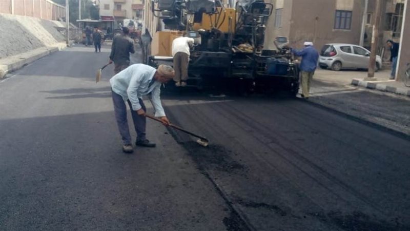 اعمال الرصف بحي السادات