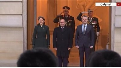 الرئيس السيسي يصل إلى القصر الملكي الدنماركي وسط مراسم استقبال رسمية