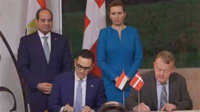 الرئيس السيسي ورئيسة وزراء الدنمارك يشهدان توقيع مذكرات تفاهم لتعزيز التعاون الثنائي بين البلدين