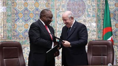  الجزائر وجنوب أفريقيا يوقّعان على شراكة إستراتيجية