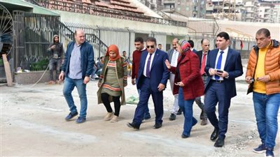 محافظ الدقهلية يتابع الأعمال الجارية لتطوير ملعب استاد المنصورة