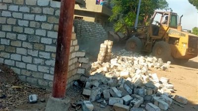 إزالة 51 حالة تعدٍ على أراضي أملاك دولة بمركزي الغنايم ومنفلوط بأسيوط