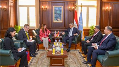 محافظ الإسكندرية يبحث مع السفيرة الأمريكية تعزيز التعاون