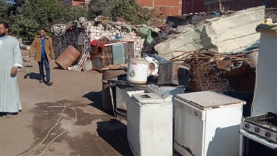 محافظ الإسماعيلية يتابع استمرار الحملات المكثفة لإزالة أماكن النباشين بالمدينة