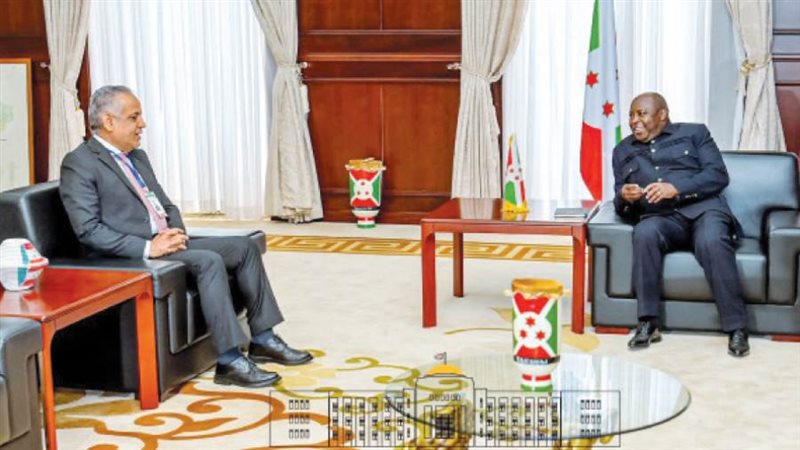 رئيس بوروندى مع رئيس