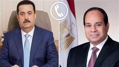 الرئيس السيسي يتلقى اتصالًا من رئيس وزراء العراق لمتابعة التطورات الإقليمية