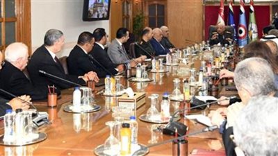 وزير الدفاع والإنتاج الحربي يلتقي لجنة الدفاع والأمن القومي بمجلس الشيوخ