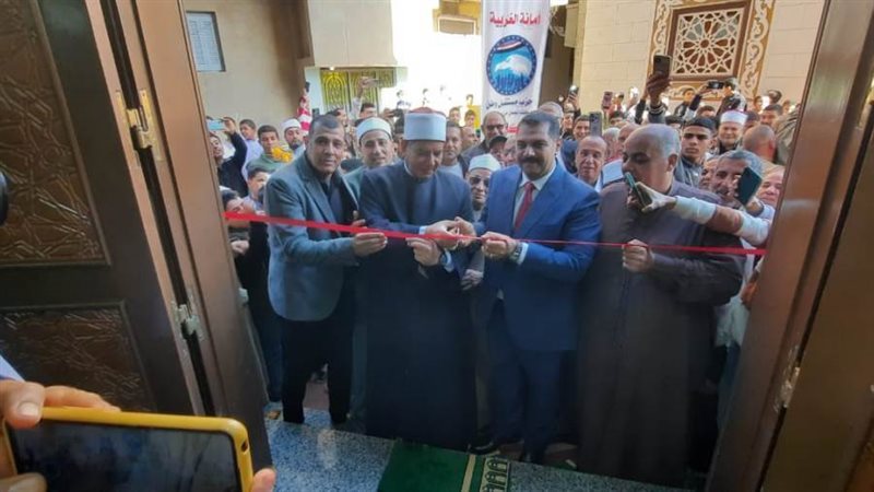 جانب من افتتاح مسجد