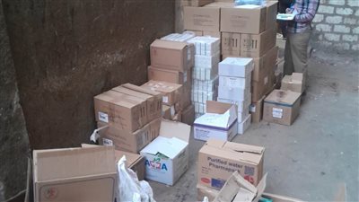 ضبط مخزن أدوية غير مرخص بداخله كميات كبيرة من الأدوية التابعة لوزارة الصحة بأسيوط