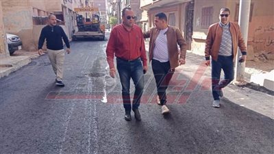 استمرار رصف شارع التأمينات القديمة بسيدي سالم بكفر الشيخ