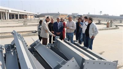 سكرتير بني سويف يتفقد مشروع مجمع مواقف السيارات أسفل محور عدلي منصور