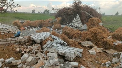 بالصور.. إزالة 17 حالة تعد بمساحة 332م2 على أراضي أملاك الدولة