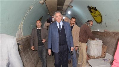 محافظ الغربية يوجه بإزالة الإشغالات من نفق الشون وتشكيل لجنة فنية لمعاينة أسباب تسريب المياه