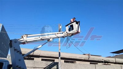  استمرار رفع كفاءة منظومة الإنارة العامة ببلطيم في كفر الشيخ