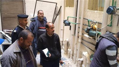 رئيس مدينة دمياط الجديدة يشُن حملة مكبرة وصلات مياه الخلسة وتحصيل المتأخرات