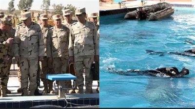 رئيس الأركان يتفقد منظومة الكفاءة القتالية لقوات الصاعقة