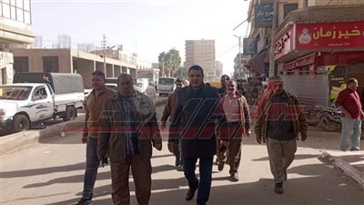 في أول يوم عمل له.. اللواء أشرف بدران يتابع حملات الاشغالات بسيدي سالم