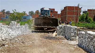 محافظ الغربية: إزالة 21 حالة تعدٍ على الأراضي الزراعية ومخالفات البناء