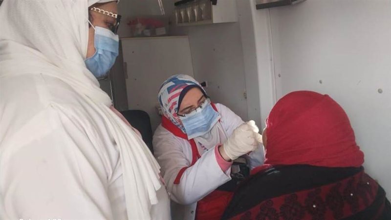 جانب من القافلة الطبية