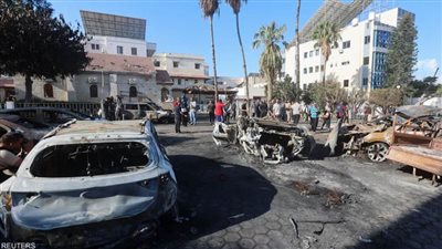    الاحتلال الإسرائيلي يقصف مستشفى الأهلي العربي (المعمداني) في مدينة غزة