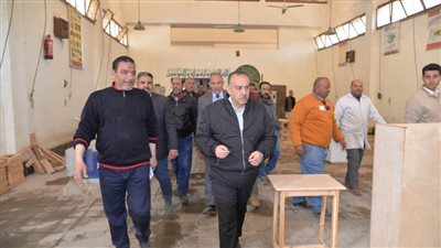 محافظ أسيوط يتفقد أقسام وورش مدرسة ساحل سليم الثانوية الصناعية بنين