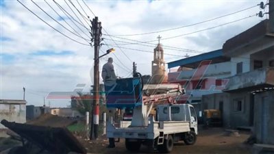 استمرار رفع كفاءة منظومة الإنارة العامة بكفر الشيخ 