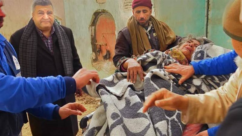 جانب من انقاذ السيدة