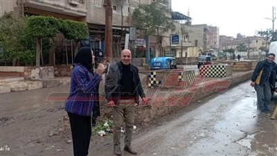 رفع تراكمات مياه الأمطار ومتابعة منظومة النظافة ببيلا في كفر الشيخ