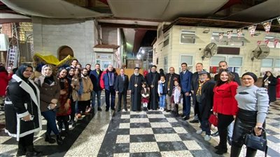التحالف الوطني للعمل الأهلي ببورسعيد يزور الكنائس لتهنئة الأقباط بعيد الميلاد المجيد