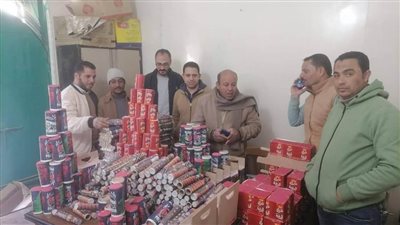 تموين المنيا : ضبط 2 طن سماد مدعم وكمية كبيرة من الألعاب النارية وتحرير 266 مخالفة خلال حملات رقابية