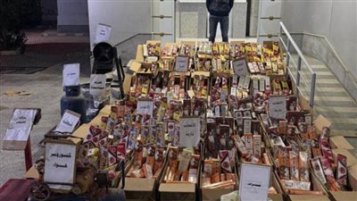 ضبط عامل بالفيوم لقيامه بإدارة ورشة لتصنيع الألعاب النارية بحوزته قرابة 2 مليون قطعة 