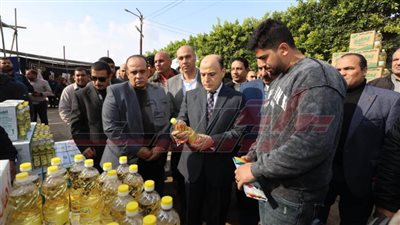 افتتاح سوق اليوم الواحد للسلع الغذائية والاستهلاكية بمطوبس