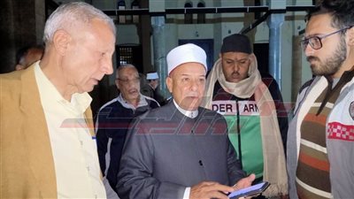 وكيل أوقاف كفر الشيخ يتفقد مسجد أبوغنام الأثري ببيلا