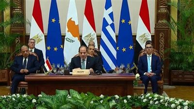 عاجل| الرئيس السيسي يشهد توقيع ٧ مذكرات تفاهم بين مصر وقبرص في عدد من المجالات