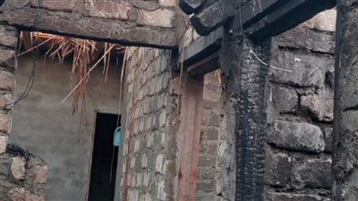 محافظ الإسماعيلية يتابع حالة أحد المنازل التي تعرضت لحريق 