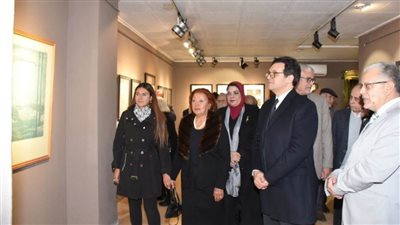 وزير الثقافة يفتتح المعرض الاستيعادي للفنان محمد حازم فتح الله 